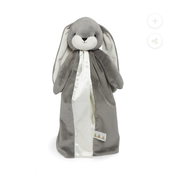 Bunnies By The Bay COAL Bunny Nibble Buddy Blanket - Picture 6 of 7